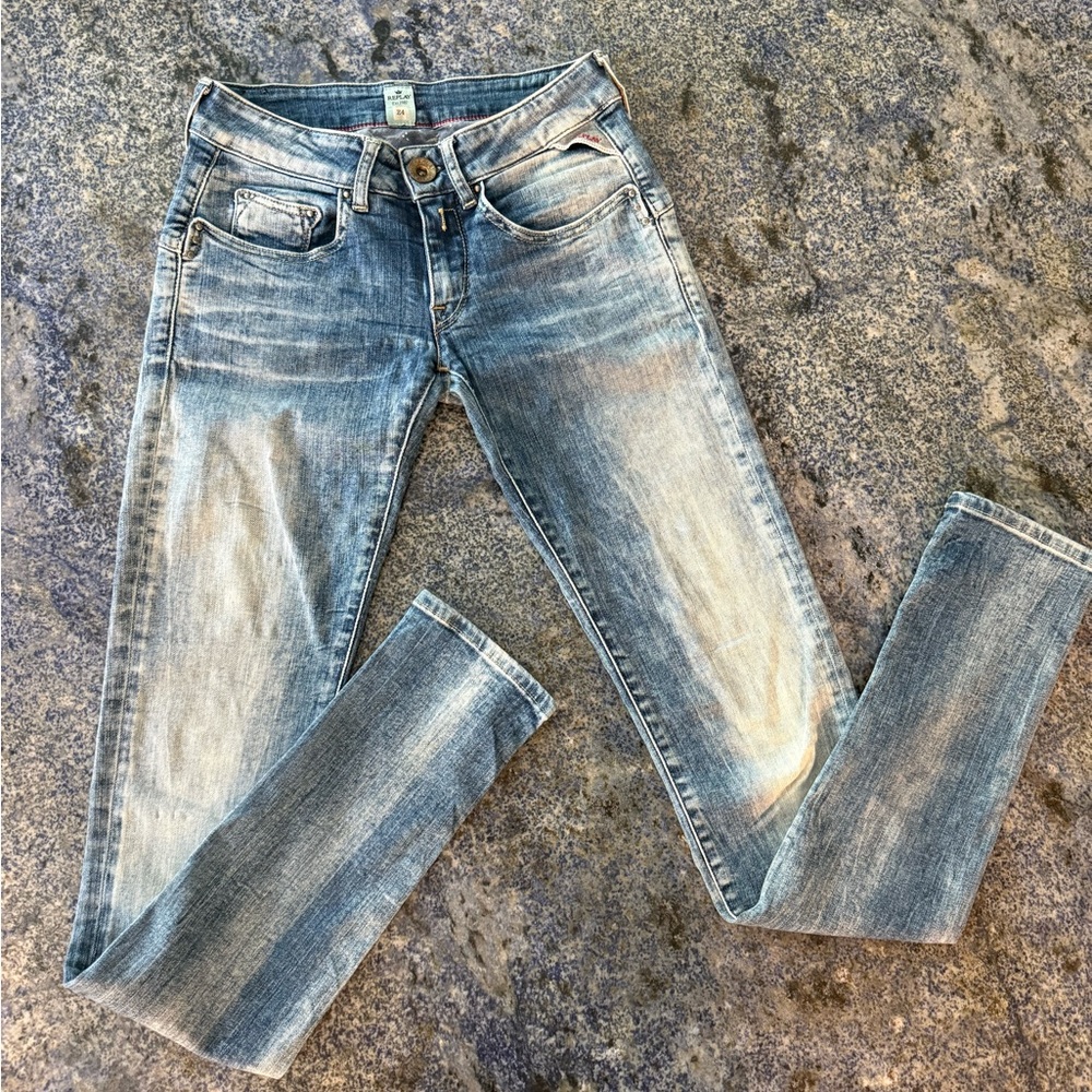 Replay Light Blue Denim Skinny Jeans 24